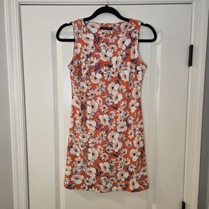 Tommy Hilfiger Multicolor Petite Floral A Line Sleeveless Dress Size 2P